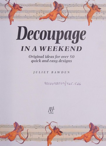 Cover for Decoupage in a Weekend