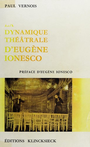 Cover for La dynamique théâtrale d'Eugène Ionesco.