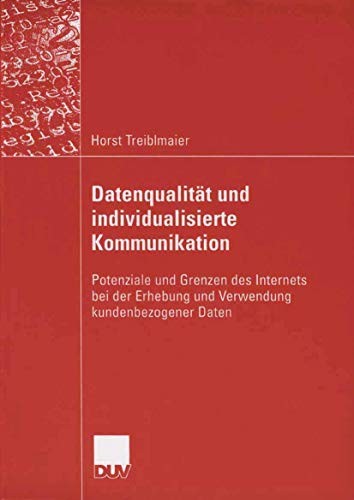 Cover for Datenqualität und Individualisierte Kommunikation