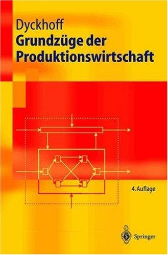 Cover for Grundzüge der Produktionswirtschaft