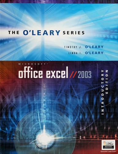 Cover for Microsoft Office Excel 2003