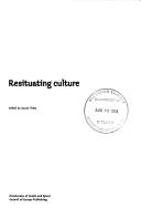 Cover for Restating Culture (Other Publications)