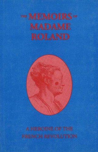 Cover for The memoirs of Madame Roland