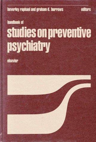 Cover for Handbook of Studies on Preventive Psychiatry