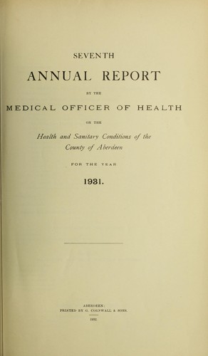 Cover for [Report 1931]