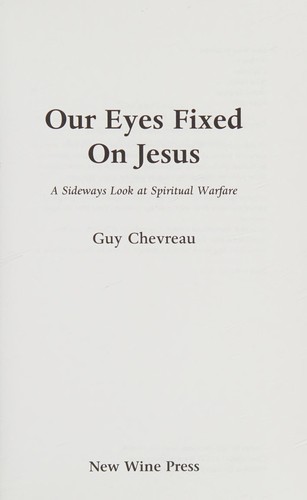 Cover for Our eyes fixed on Jesus