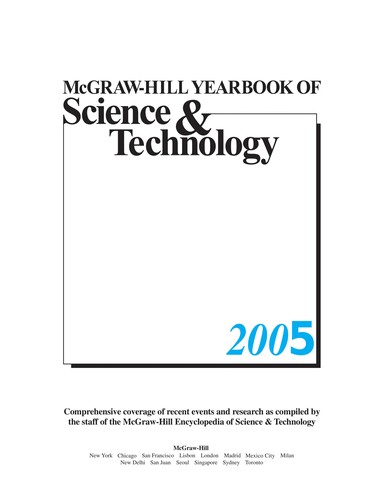 Cover for McGraw-Hill Year Book of Science and Technology