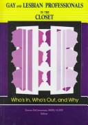 Cover for Gay and lesbian professionals in the closet