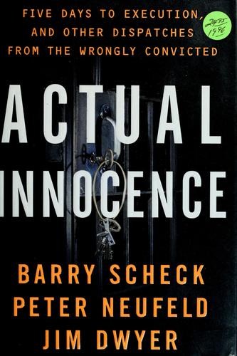 Cover for Actual innocence