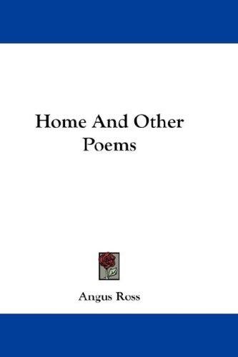 Cover for Home And Other Poems