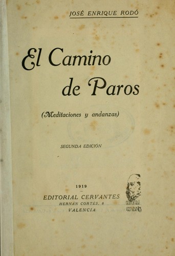 Cover for El camino de Paros