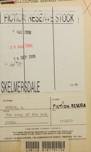 Cover for The Song of the Red Ruby