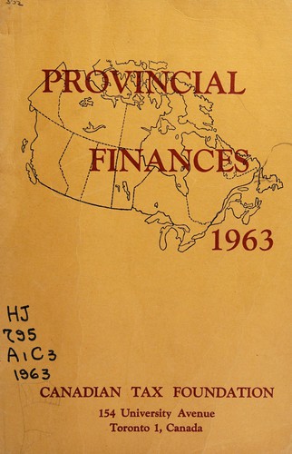 Cover for Provincial finances