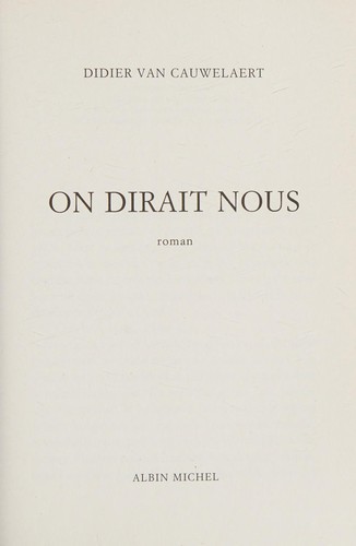 Cover for On dirait nous