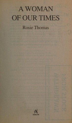 Cover for A woman of our times