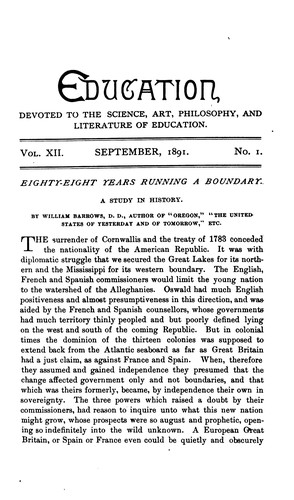 Cover for Education