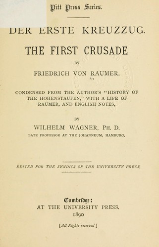 Cover for Der erste Kreuzzug