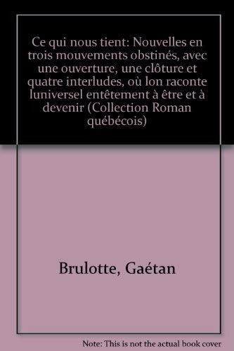 Cover for Ce qui nous tient