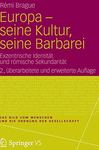 Cover for Europa - seine Kultur, seine Barbarei
