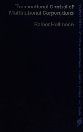 Cover for Transnational control of multinational corporations