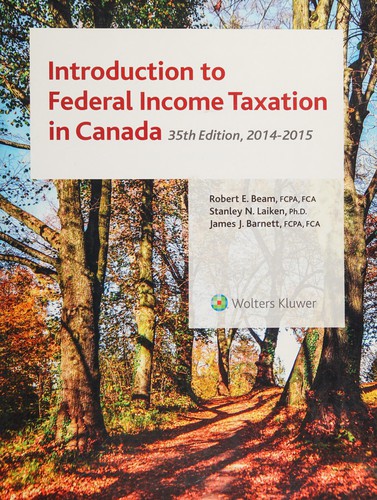 Cover for Introduction to federal income taxation in Canada