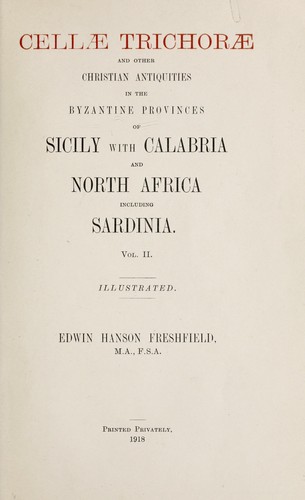 Cover for Cellae Trichorae