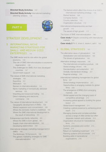 Cover for International Marketing Strategy
