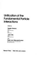 Cover for Unification of the fundamental particle interactions
