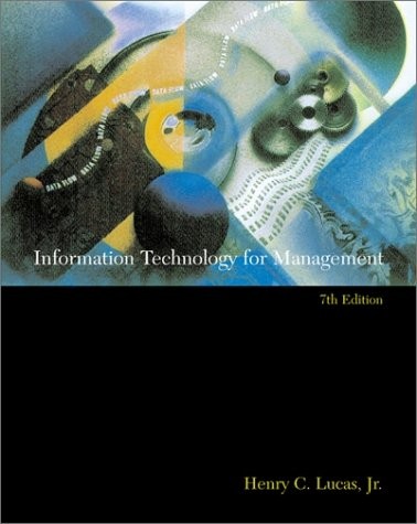 Cover for Information technology for management