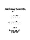 Cover for Power Industry Computer Applications Conference, 1999 IEEE