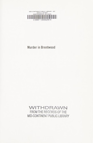 Cover for Murder in Brentwood