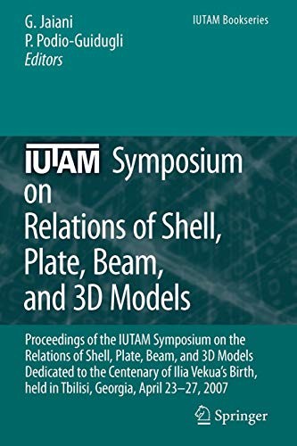 Cover for IUTAM Symposium on Relations of Shell, Plate, Beam and 3D Models