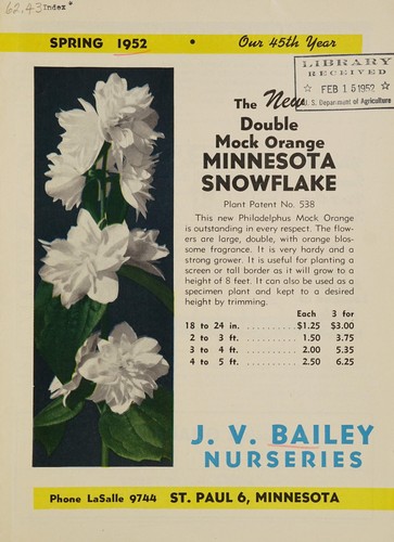 Cover for Spring 1952, our 45th year