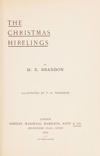 Cover for The Christmas hirelings
