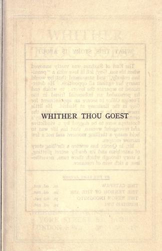 Cover for Whither thou goest