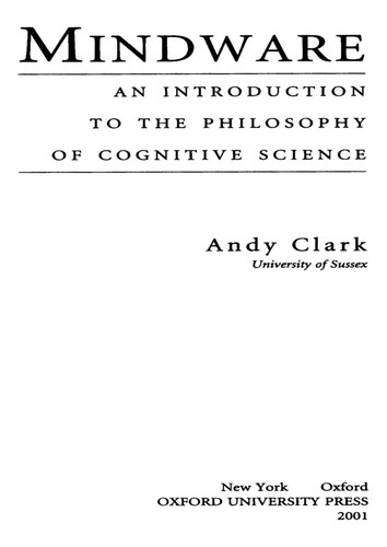 Cover for Mindware