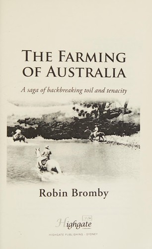 Cover for Farming of Australia