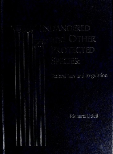 Cover for Endangered and Protected Species