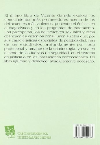 Cover for Psicopatas y Otros Delincuentes Violentos (Tirant)