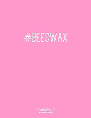 Cover for Notebook for Cornell Notes, 120 Numbered Pages, #BEESWAX, Pink Cover