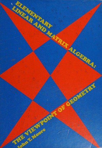 Cover for Elementary linear and matrix algebra