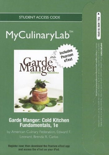 Cover for 2012 MyCulinaryLab with Pearson eText -- Access Card -- for Garde Manger
