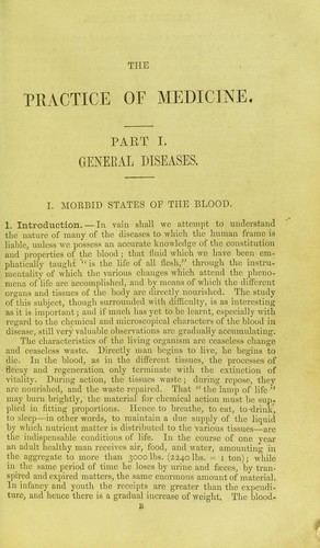 Cover for A manual of the practice of medicine