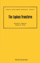 Cover for The Laplace Transform (Series in Modern Applied Mathematics, Vol 3)