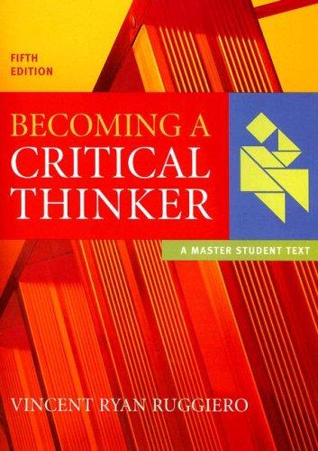 Cover for Becoming a Critical Thinker (Master Student)