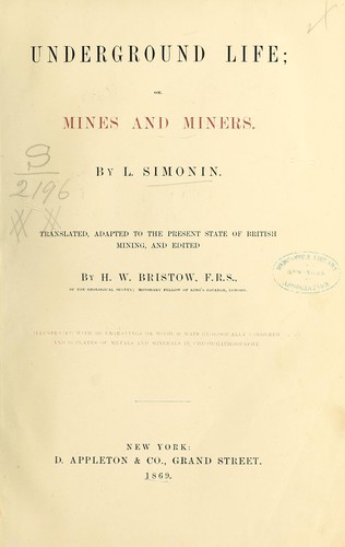 Cover for Underground life