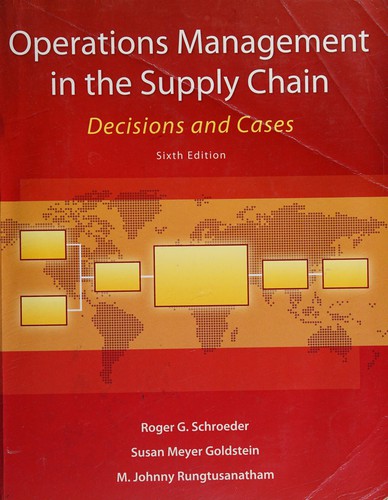 Cover for Operations Management in the Supply Chain