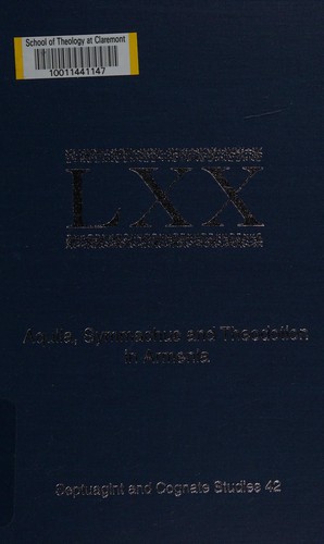 Cover for Aquila, Symmachus, and Theodotion in Armenia