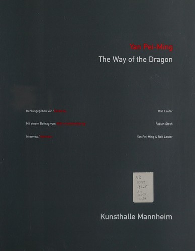 Cover for Yan Pei-Ming