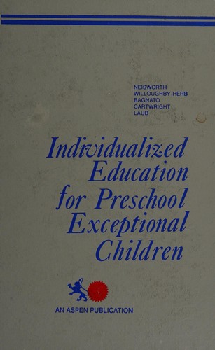 Cover for Individualized education for preschool exceptional children